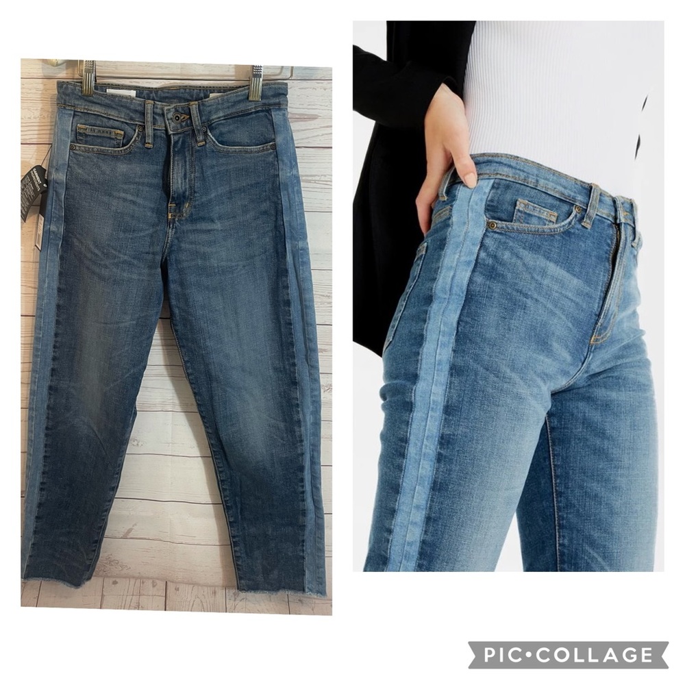 NWT Outland Denim Olivia Tux Stripe Jeans
